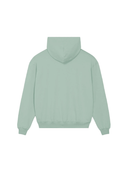 paaugliskas zalias dzemperis su issiuvinetu tekstu